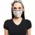 Lavender Lime Bandhani Kilim Navy Jannat Print Pleated  Ply Mask With Pouch Hairb