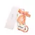 Ivory HPainted Coral Stem Print Pleated  Ply Mask With Pouch Hairb