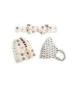 Payal Singhal Sahara Forest And Dash Print Reversible 3 Ply Mask With Pouch And Hairband Set