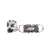 Men Brown Abutilon White Abutilon Print Pleated  Ply Mask with Pouch for Men