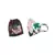 Men White Abutilon Brown Abutilon Print Reversible  Ply Mask with Pouch for Men