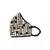 Black Dupion Silk Dash Embroidered Mask