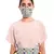 Pale Blue Crepe Gota Oggee Embroidered Mask