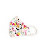 Payal Singhal Cream Linen Multi Colour Wool Embroidered Mask