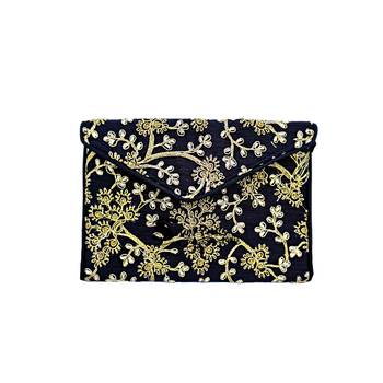 Shoptory India Embroidered Casual Party Sling Bag For Women Girls - Black 3
