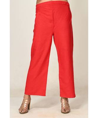 lace red pure silk cotton  Kurti    Palazzo Pant    Dupatta 4