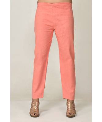 embroidered pink pure silk cotton  Kurti    Pant 5