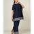 lace blue raw silk  Kurti    Palazzo Pant