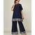 lace blue raw silk  Kurti    Palazzo Pant