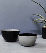 Color Palatte Black and Grey Bowl Set