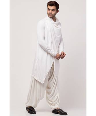 Sultan Akmal Shrug cum T Kurta with patiala salwar 3