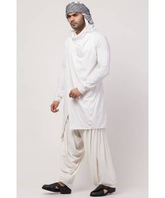 Sultan Akmal Shrug cum T Kurta with patiala salwar 5
