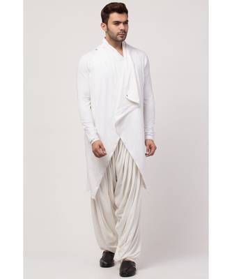 Sultan Akmal Shrug cum T Kurta with patiala salwar 6