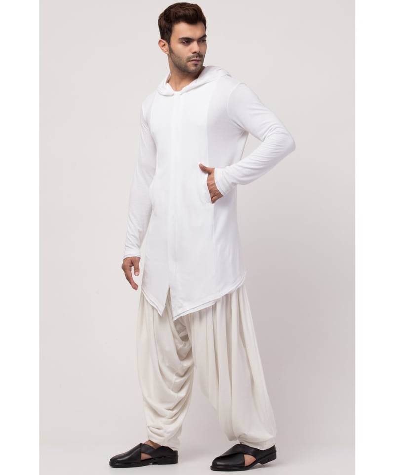 ShaAli Hoody cum T Kurta with patiala salwar