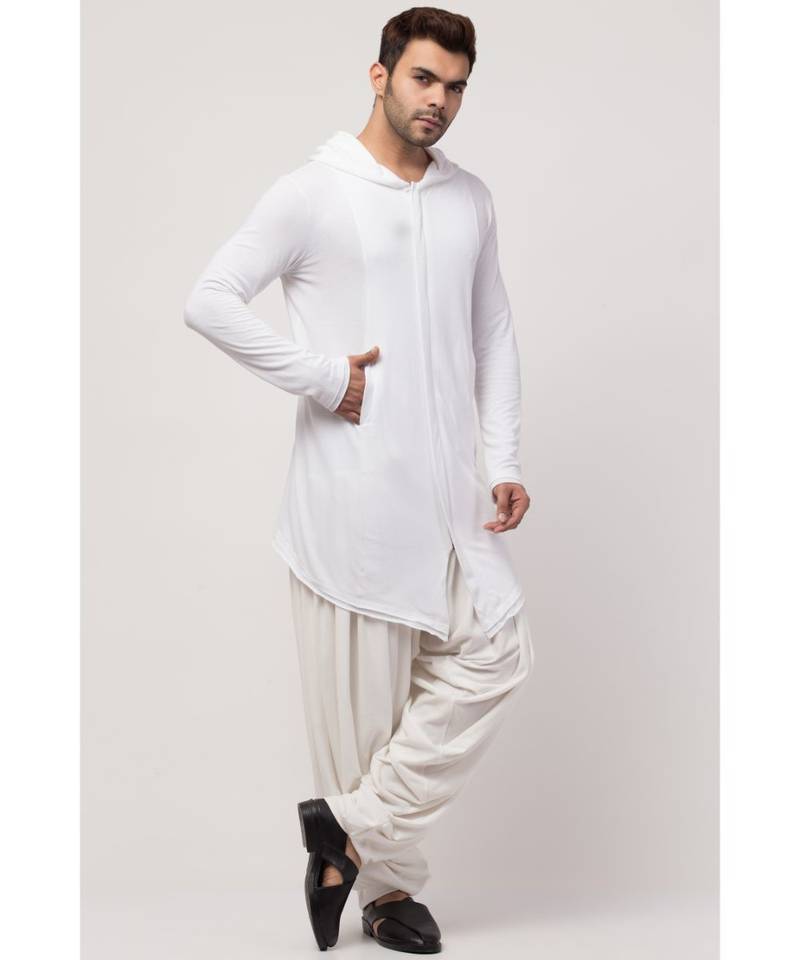 ShaAli Hoody cum T Kurta with patiala salwar