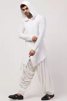 ShaAli Hoody cum T Kurta with patiala salwar