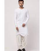 Boat neck front petal T Kurta with Patiala Salwar