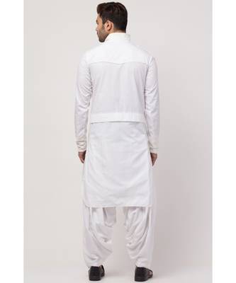 two hanging pocket neck and bottom placket Designer Kurta with Patiala salwar 5