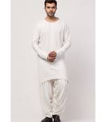 Boat neck curvy bottom both side pocket T Kurta with Patiala salwar