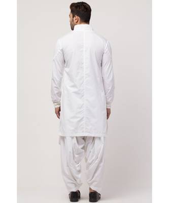 front open high collar front up down Kurta cum casual with Patiala Salwar 5