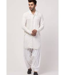 two cut pocket up down front open Kurta cum Pathani with Patiala Salwar