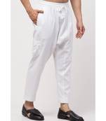two side and one  patch pocket elasticated waist Harem Pant