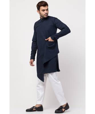 front and side slit extra panel Designer Kurta with Harem Pant 2