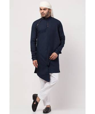 front and side slit extra panel Designer Kurta with Harem Pant 5