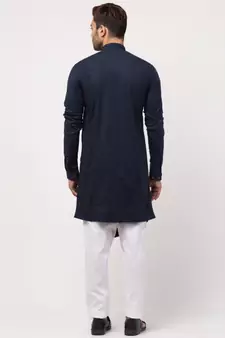 front and side slit extra panel Designer Kurta with Harem Pant