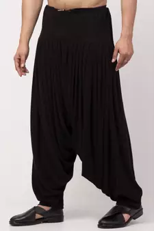 Janebeaala full front and back pleated Patiala Salwar Style Harem Pant