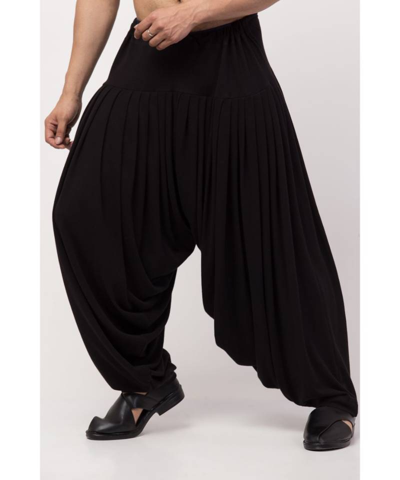 Janebeaala full front and back pleated Patiala Salwar Style Harem Pant