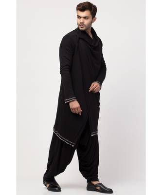 Sultan Akmal Shrug cum T Kurta with patiala salwar 3