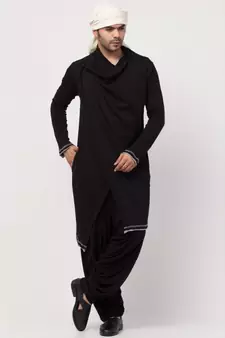 Sultan Akmal Shrug cum T Kurta with patiala salwar