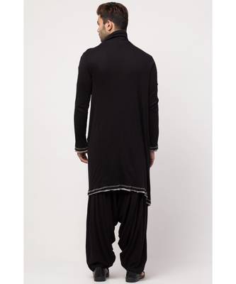 Sultan Akmal Shrug cum T Kurta with patiala salwar 7