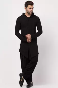 Sha Ali Hoody cum T Kurta with patiala salwar