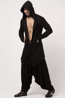 Sha Ali Hoody cum T Kurta with patiala salwar