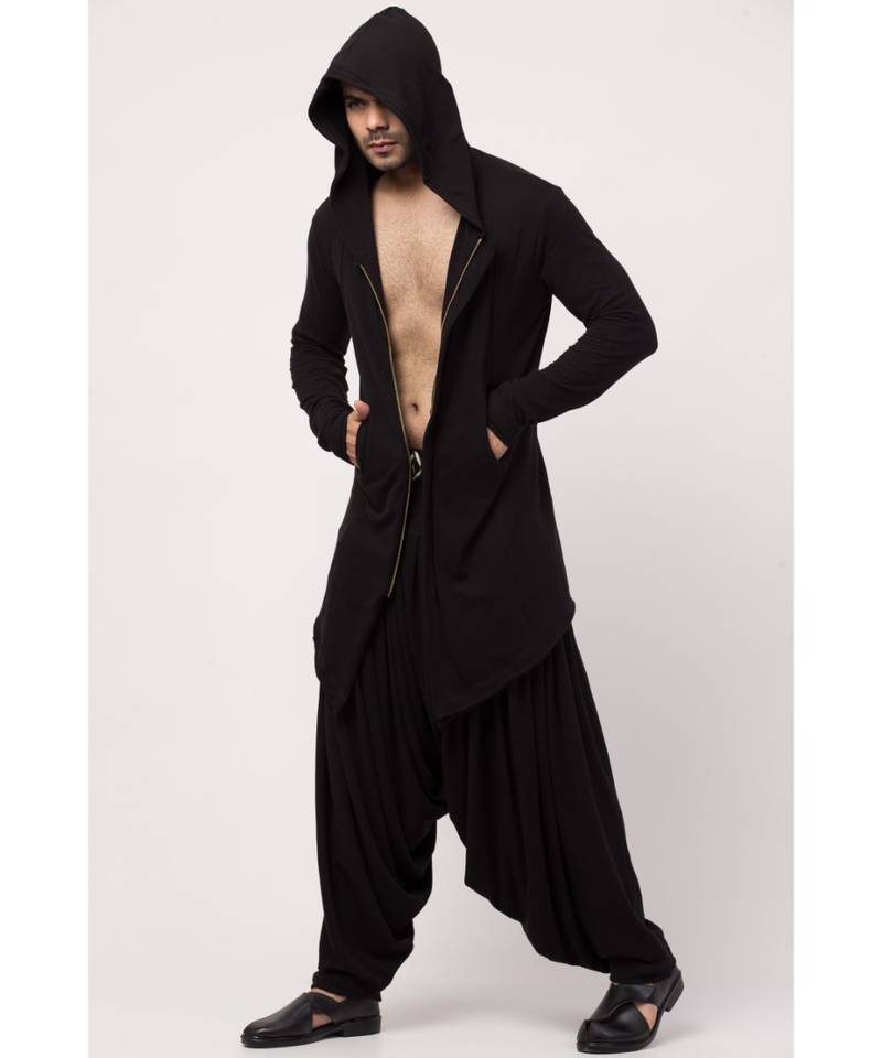 Sha Ali Hoody cum T Kurta with patiala salwar