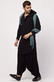Sha Ali Hoody cum T Kurta with patiala salwar