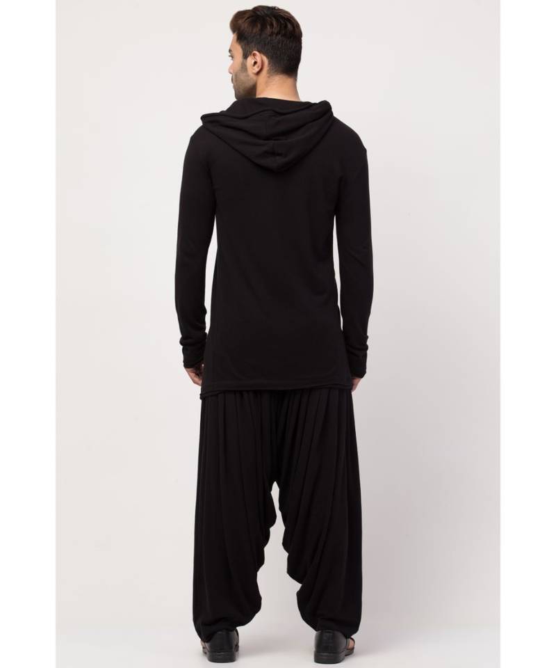 Sha Ali Hoody cum T Kurta with patiala salwar