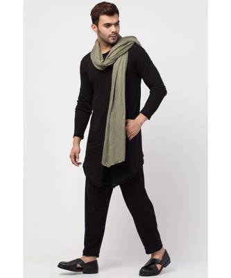 Round Neck front slit back up front down T Kurta with Harem Pant 5