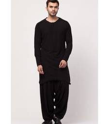 Boat neck curvy bottom both side pocket T Kurta with Patiala salwar