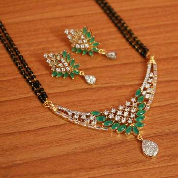 Green mangalsutra 1
