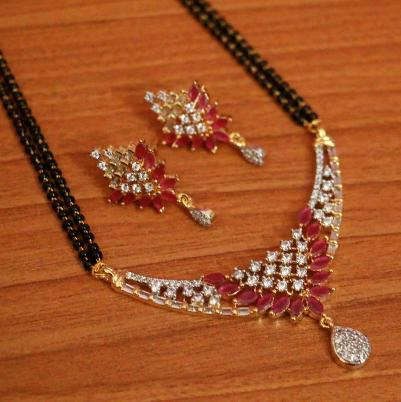 Red mangalsutra gold Clearance