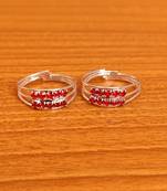 Red toe-rings
