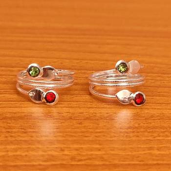 Multicolor toe-rings 1