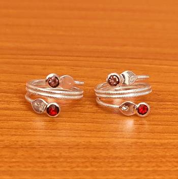 Multicolor toe-rings 1