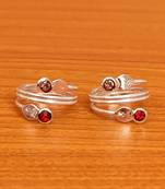 Multicolor toe-rings