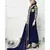 Blue Embroidered Jacket Style Faux Georgette Salwar Suit