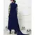 Blue Embroidered Jacket Style Faux Georgette Salwar Suit
