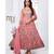 Dark Peach Embroidered Net Anarkali Salwar Suit